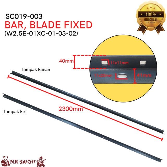 SC019-003     BAR, BLADE FIXED NR